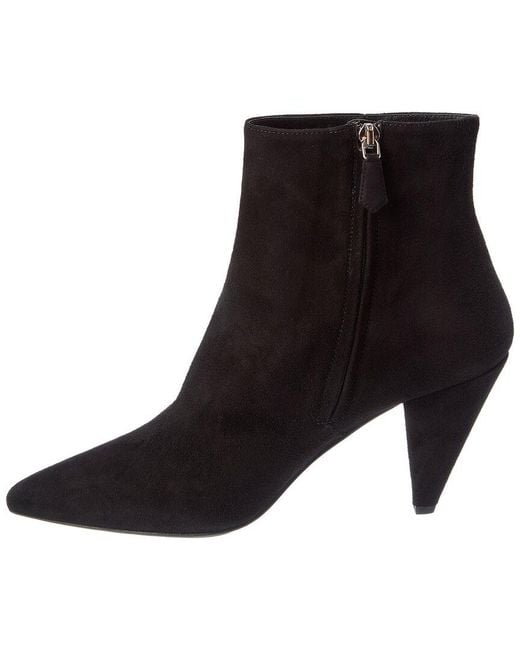 Prada Black 90 Suede Bootie