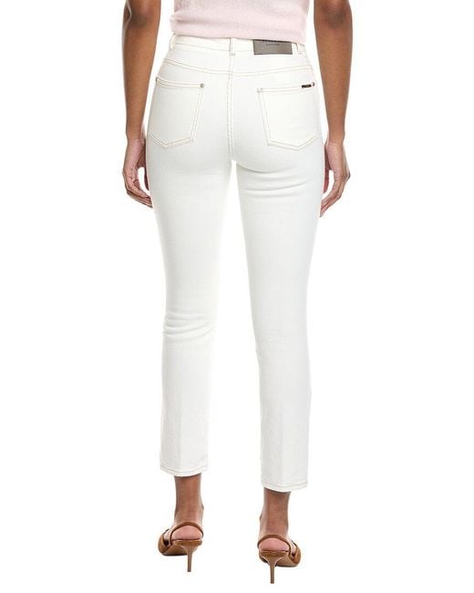 Peserico White Tailored Skinny Leg Jean