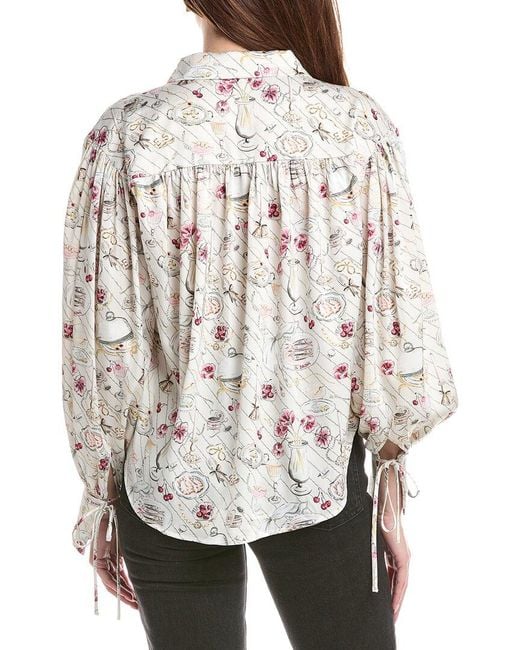 En Saison Gray Dinner Party Button Up Shirt