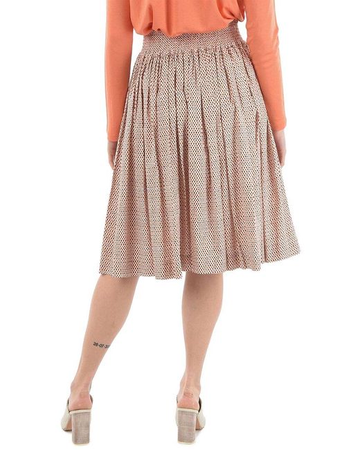 Woolrich Pink Patterned Flared Skirt