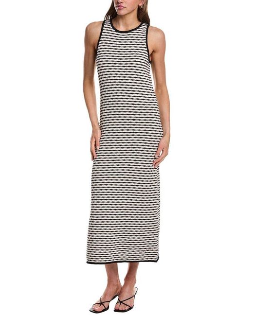 525 America Brown Maura Wavy Stripe Maxi Dress