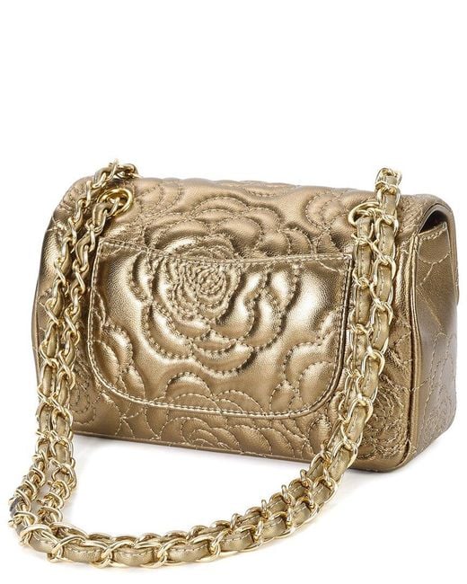 Tiffany & Fred Paris Natural Quilted Leather Crossbody