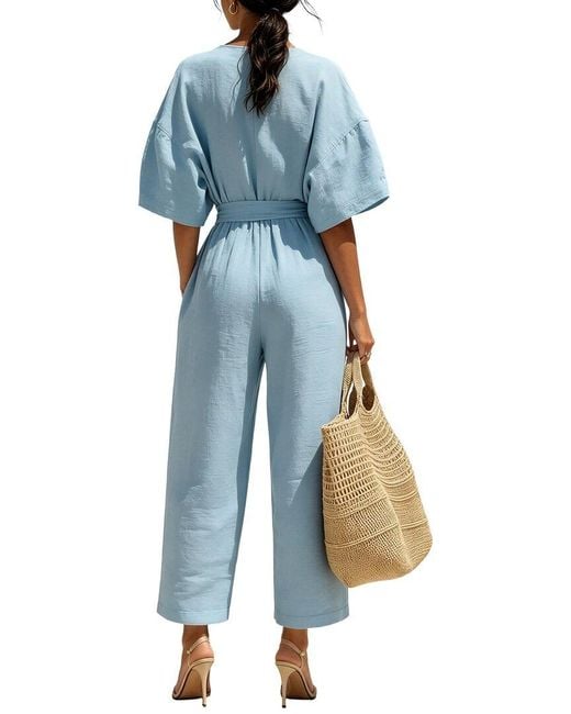 AUGUST 1987 Blue Jumpsuit