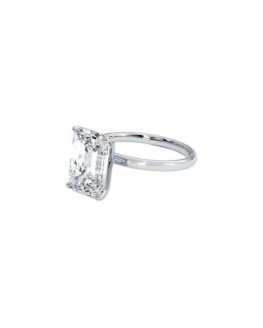 Lab Grown Diamonds White 14K 4.00 Ct. Tw. Lab-Grown Diamond Solitaire Ring