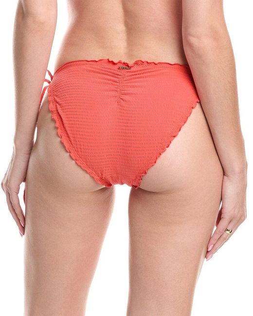 Sea Level Red Messina Tie-Side Bikini Bottom