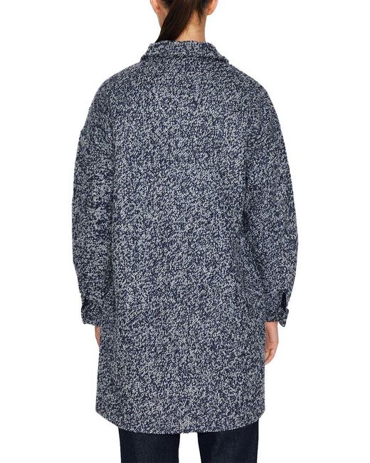 Trendyol Oversized Woolblend Coat in Blue Lyst