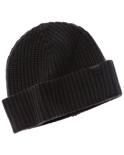 Bruno Magli Black Cashmere Hat for men