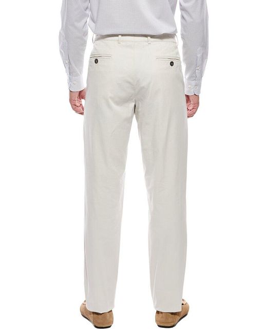 Brunello Cucinelli White Trouser for men