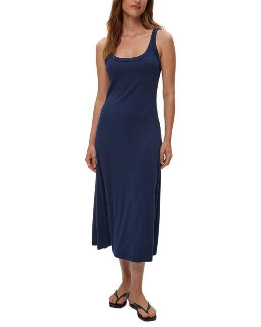 Michael Stars Blue Celine Fit & Flare Dress