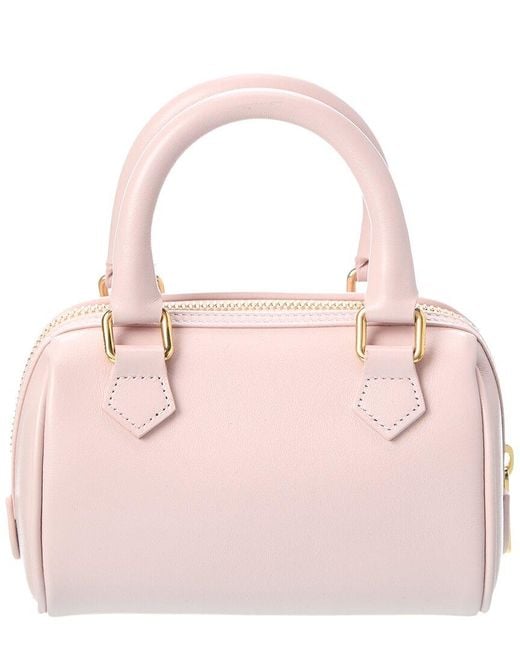 Céline Pink Boston Mini Leather Shoulder Bag