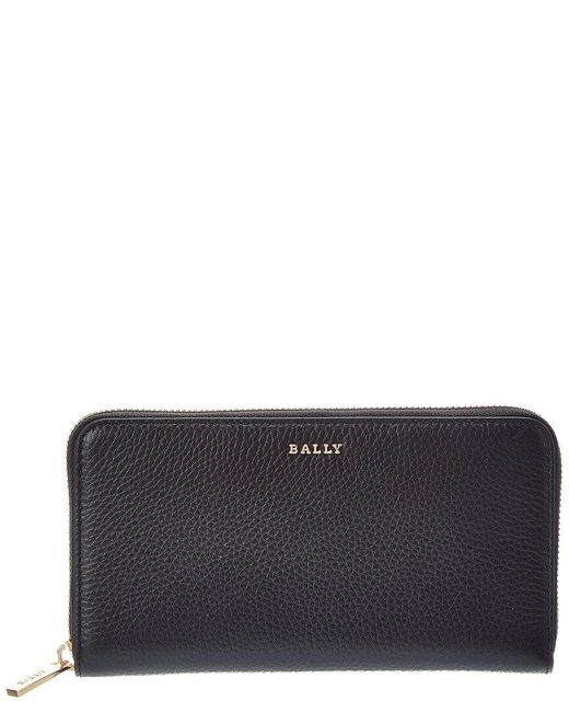 Bally Blue Zarissa.O Leather Zip Around Wallet