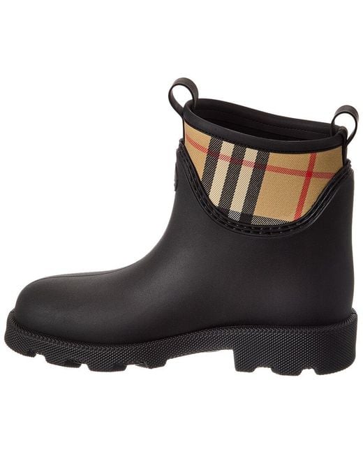 Burberry Black Marsh Rubber Bootie