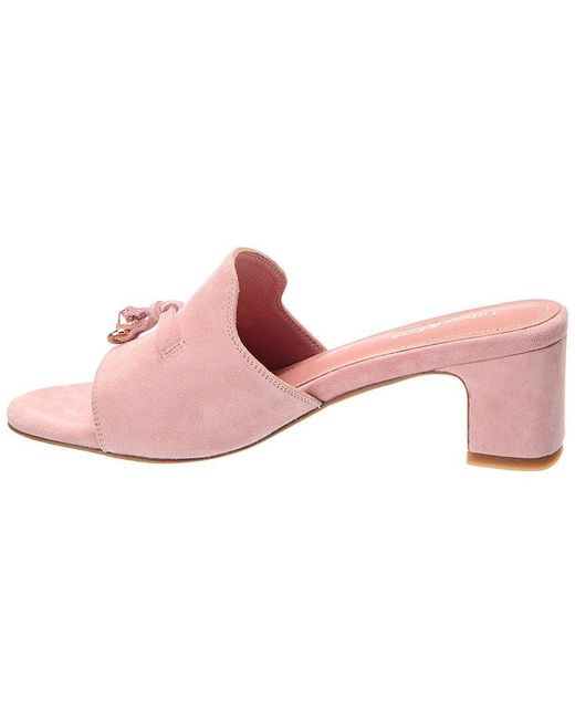 Tiffany & Fred Paris Pink Suede Sandal