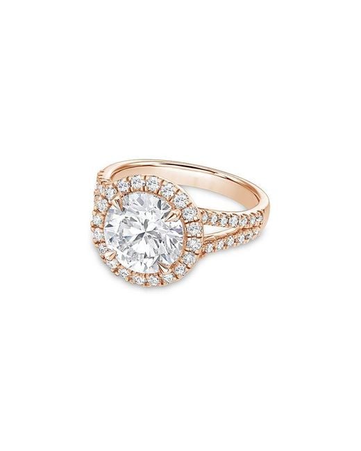 Diana M White Diana M. 18K Rose 6.25 Ct. Tw. Lab-Grown Diamond Ring