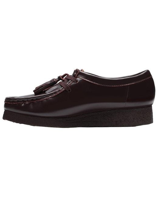 Clarks Black Wallabee Leather Moccasin