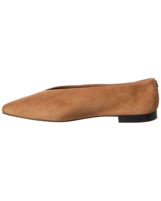 Jimmy Choo Brown Margot Suede Flat