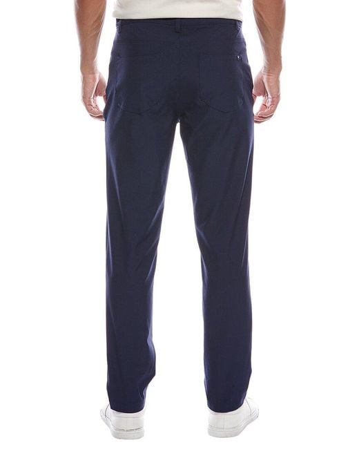 Ben Sherman Blue Stretch Tech Pant for men