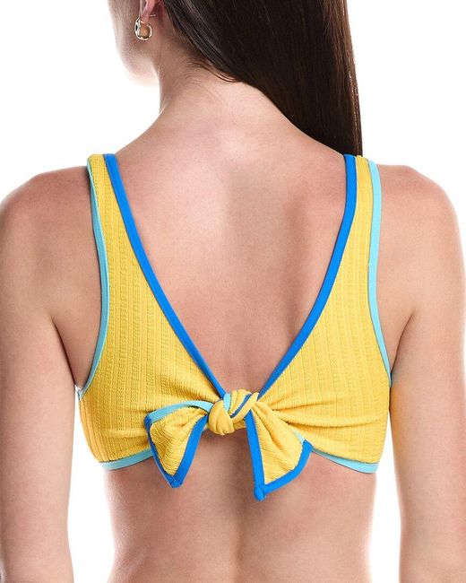 Becca Yellow Crinklecrush Bralette Top