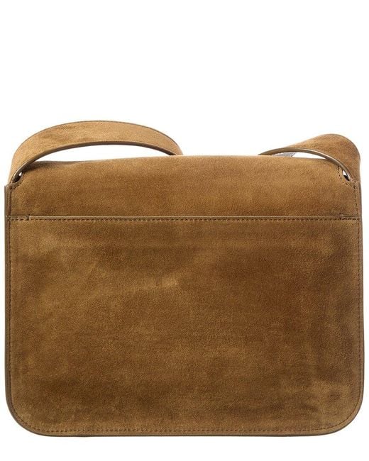 Saint Laurent Brown Niki Suede Shoulder Bag