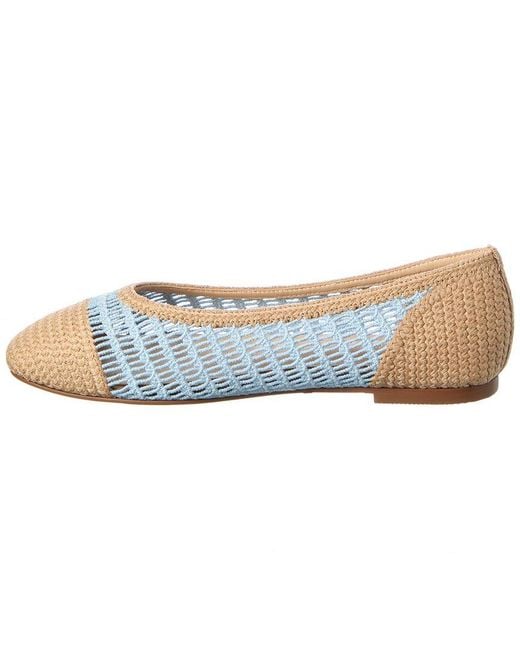Tiffany & Fred Paris Blue Ballet Flat