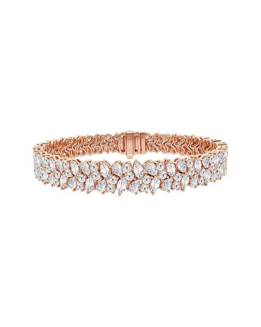 Lab Grown Diamonds White 14K 13.00 Ct. Tw. Lab-Grown Diamond Fashion Bracelet