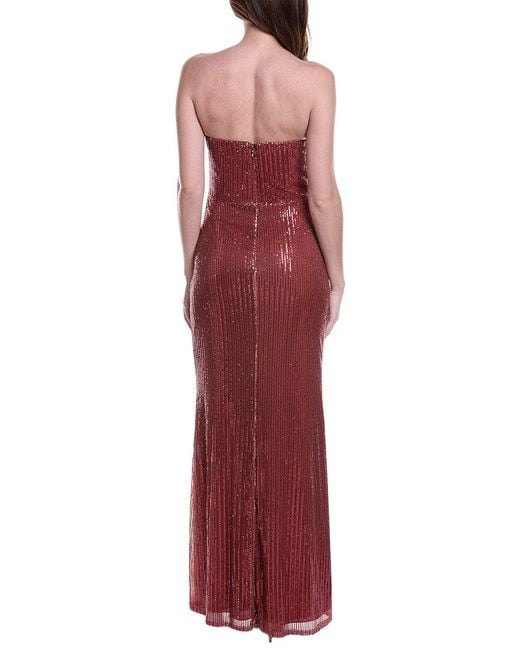 Rene Ruiz Red Sequin Gown