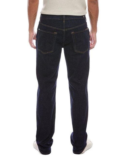 7 For All Mankind Blue The Straight Rinse Classic Straight Jean for men