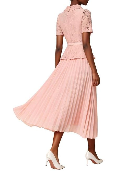 Linda Charm Pink Shirt Dress