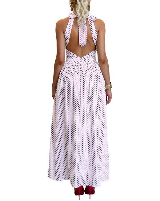 LEON GORI Purple Sleeveless Maxi Dress