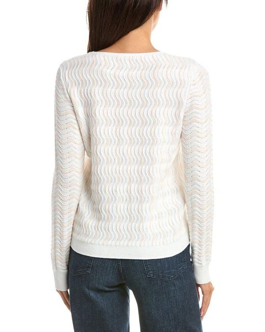 NIC+ZOE White Alto Sweater