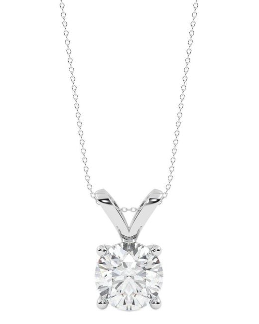 Lab Grown Diamonds White 14K 0.50 Ct. Tw. Lab-Grown Diamond Necklace