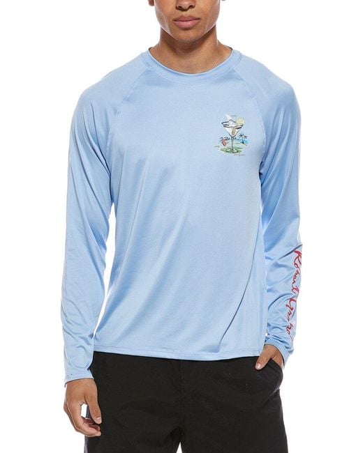 Robert Graham Blue Rashguard for men