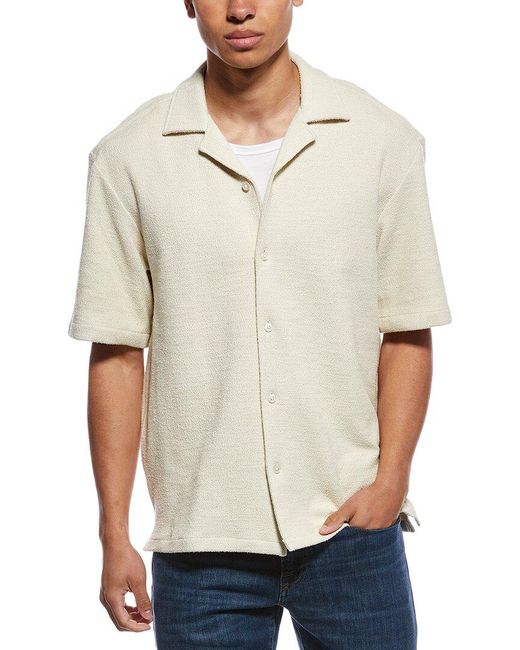 Boss Natural Lars Textured Shirt for men
