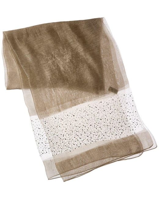 Saachi Natural Star Gazer Silk & Wool-Blend Blend Scarf