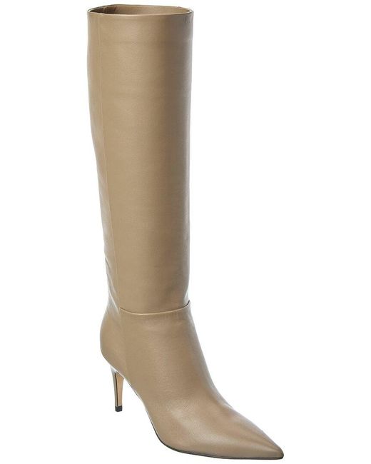 Sergio Rossi Brown Cindy Leather Knee-High Boot