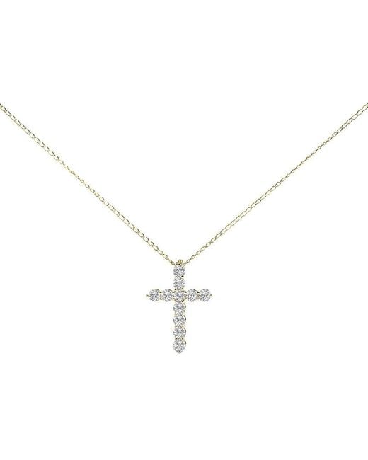 Haus of Brilliance Metallic 14K 0.50 Ct. Tw. Lab-Grown Diamond Pendant Necklace