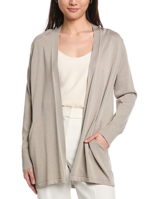 Anne Klein Natural Pocket Cardigan