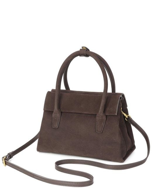 Tiffany & Fred Paris Brown Classic Suede Top Handle Bag