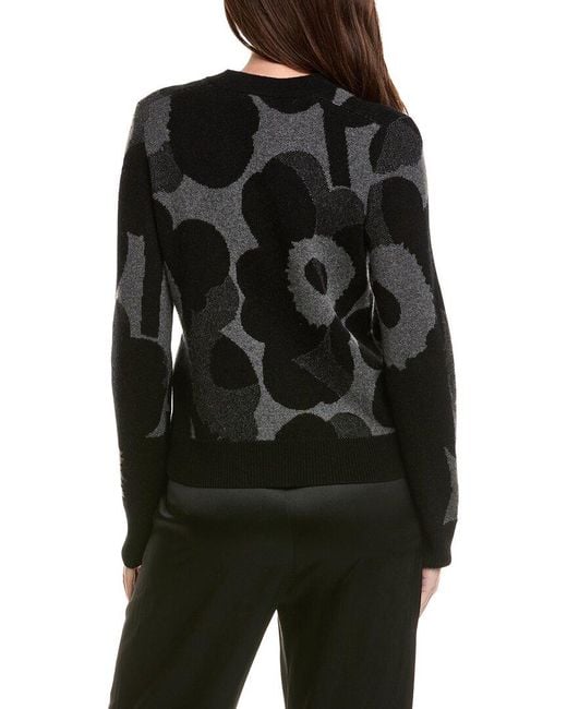 Marimekko Black Aukio Wool & Cashmere-Blend Sweater
