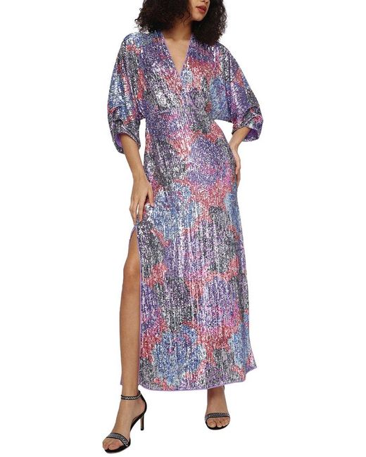 Diane von Furstenberg Purple Jessel Dress