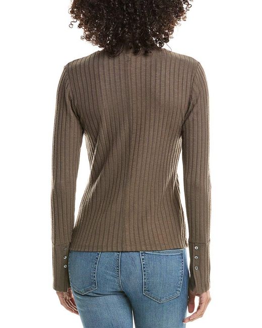 Michael Stars Brown Opal Turtleneck Top