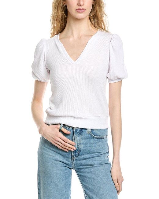 Michael Stars White Quinn Top