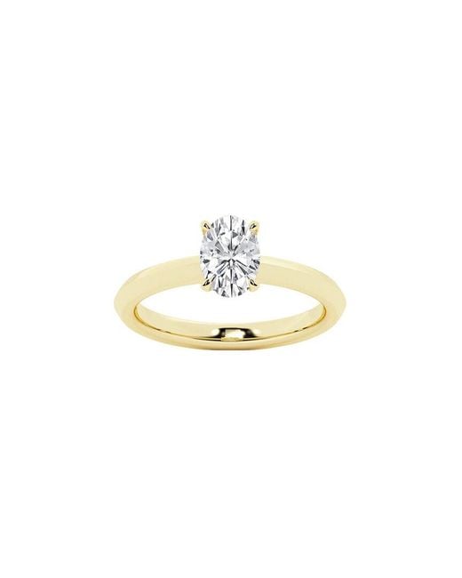 Lab Grown Diamonds Metallic 14K 1.00 Ct. Tw. Lab-Grown Diamond Solitaire Engagement Ring