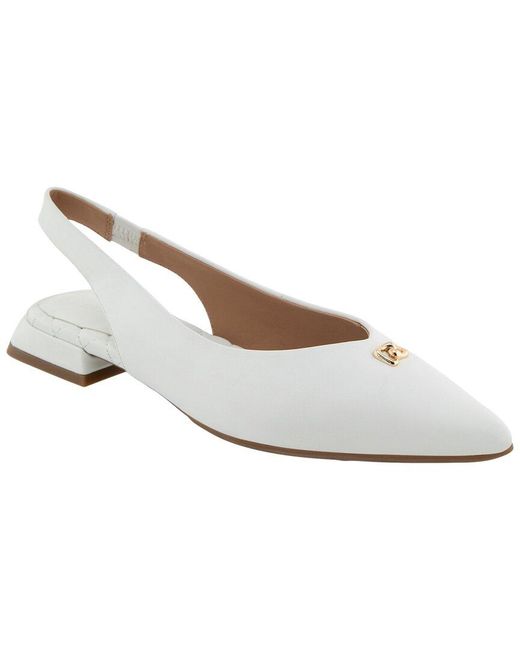 Aerosoles White Nayana Leather Flat