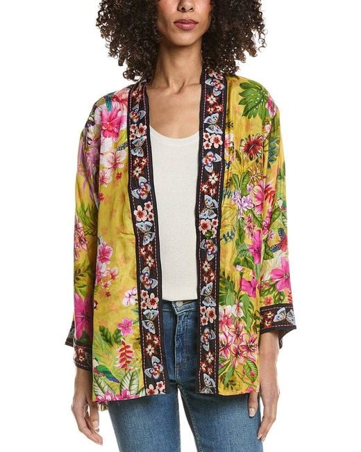 Johnny Was Pink Merhawi Reversible Kimono