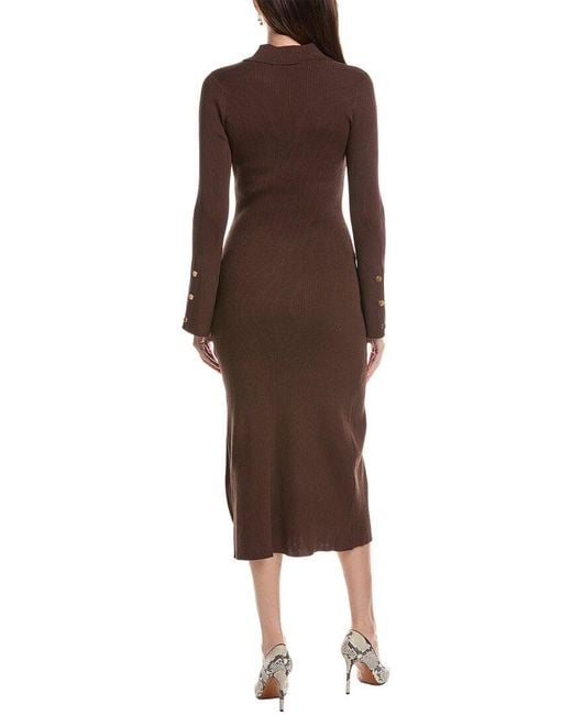 Julia Jordan Brown Midi Dress