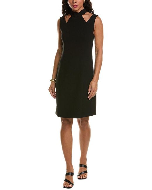 Tahari Black Cutout Sheath Dress