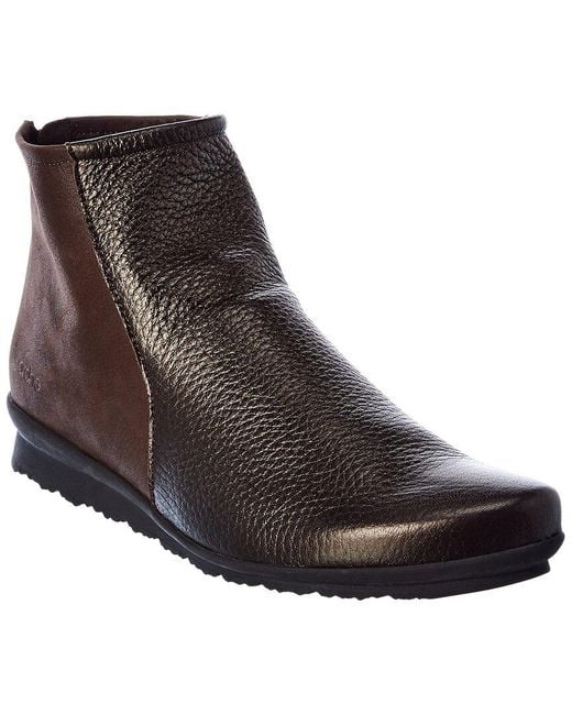 Arche Brown Barky Suede & Leather Bootie