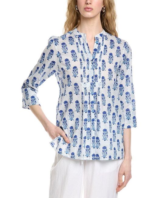 Ro's Garden Blue Arles Shirt