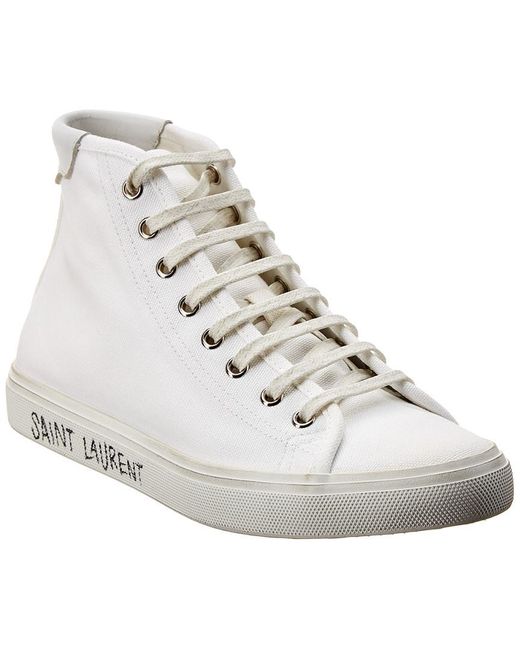 saint laurent malibu canvas sneakers
